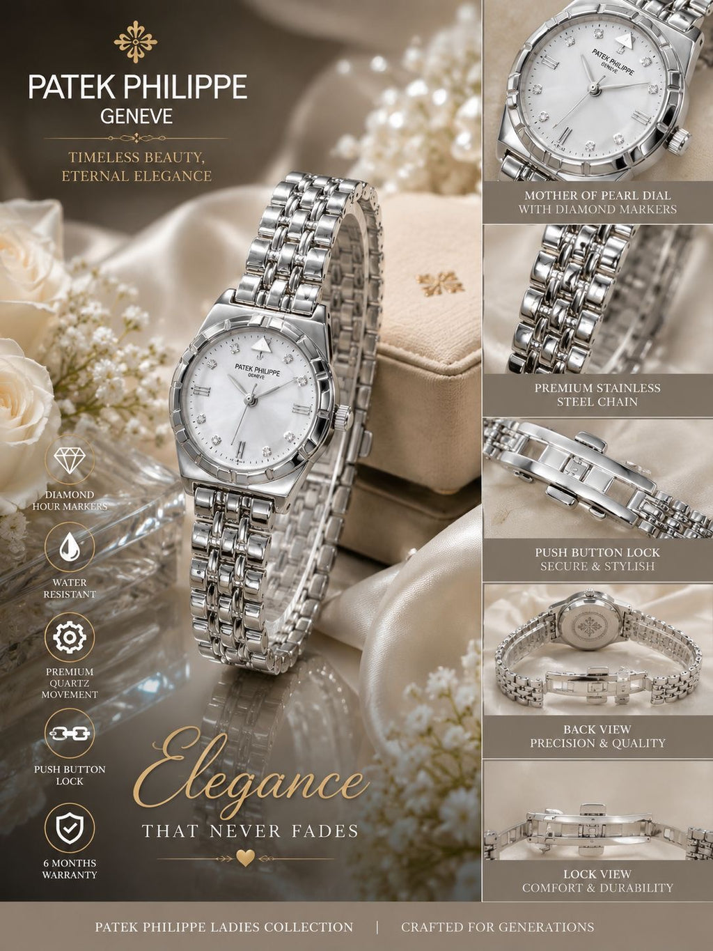 PATEK PHILIPPE Premium Ladies Watch