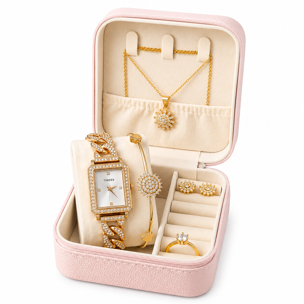Ladies Zircon Gift Set