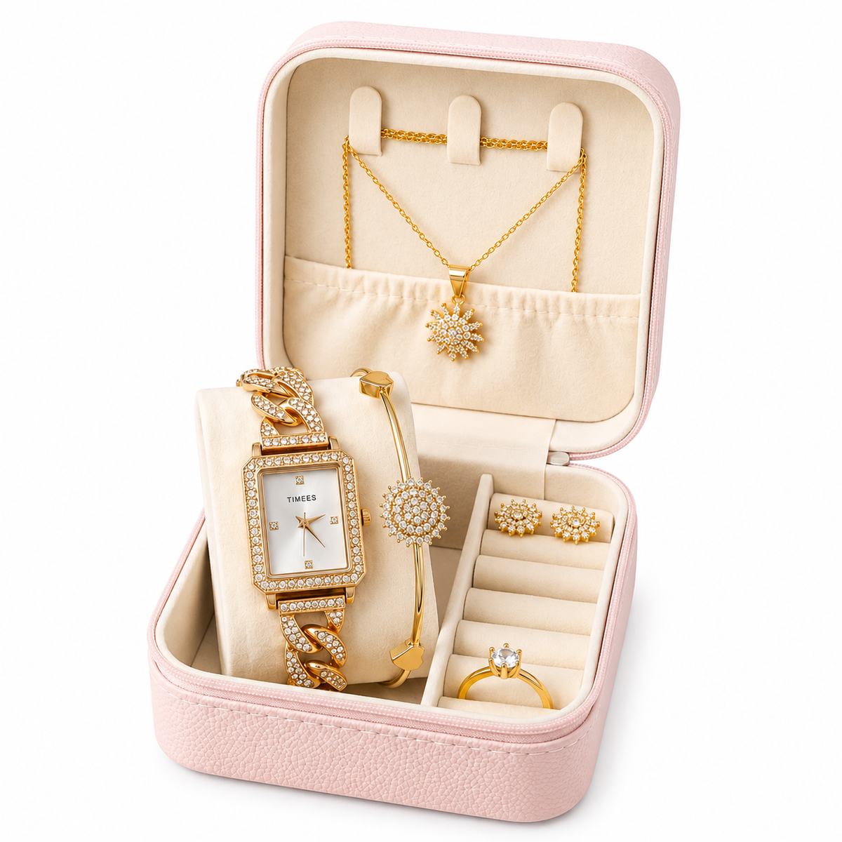Ladies Zircon Gift Set