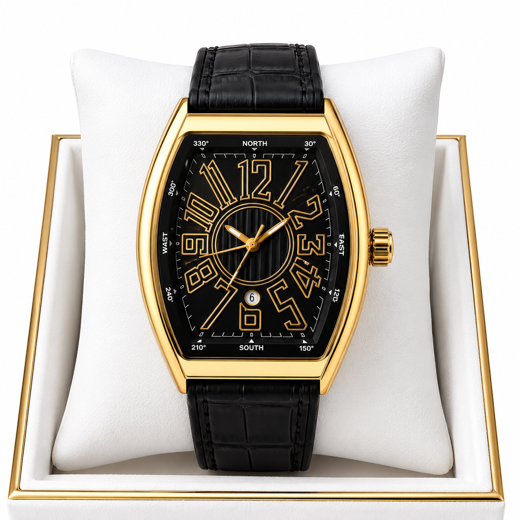 Frank Muller Style Plain Dial Watch